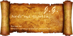 Jurányi Gizella névjegykártya